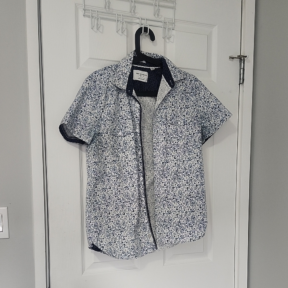 Paper Denim & Cloth Men's Blue Floral Shirt